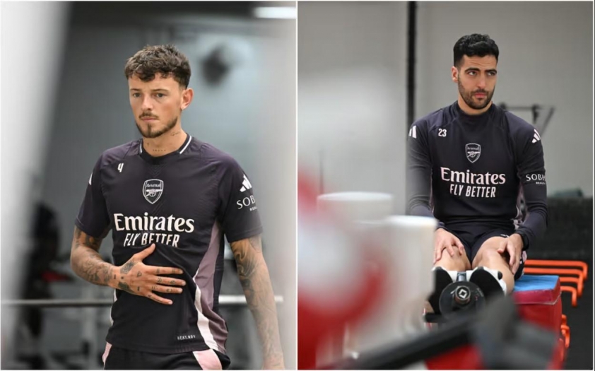 Ben White và Mikel Merino để ngỏ khả năng ra sân trận gặp PSG 